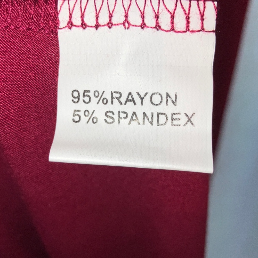 Chic Burgundy Short Sleeve Maxi Dress‎ XL - Picture 9 of 11